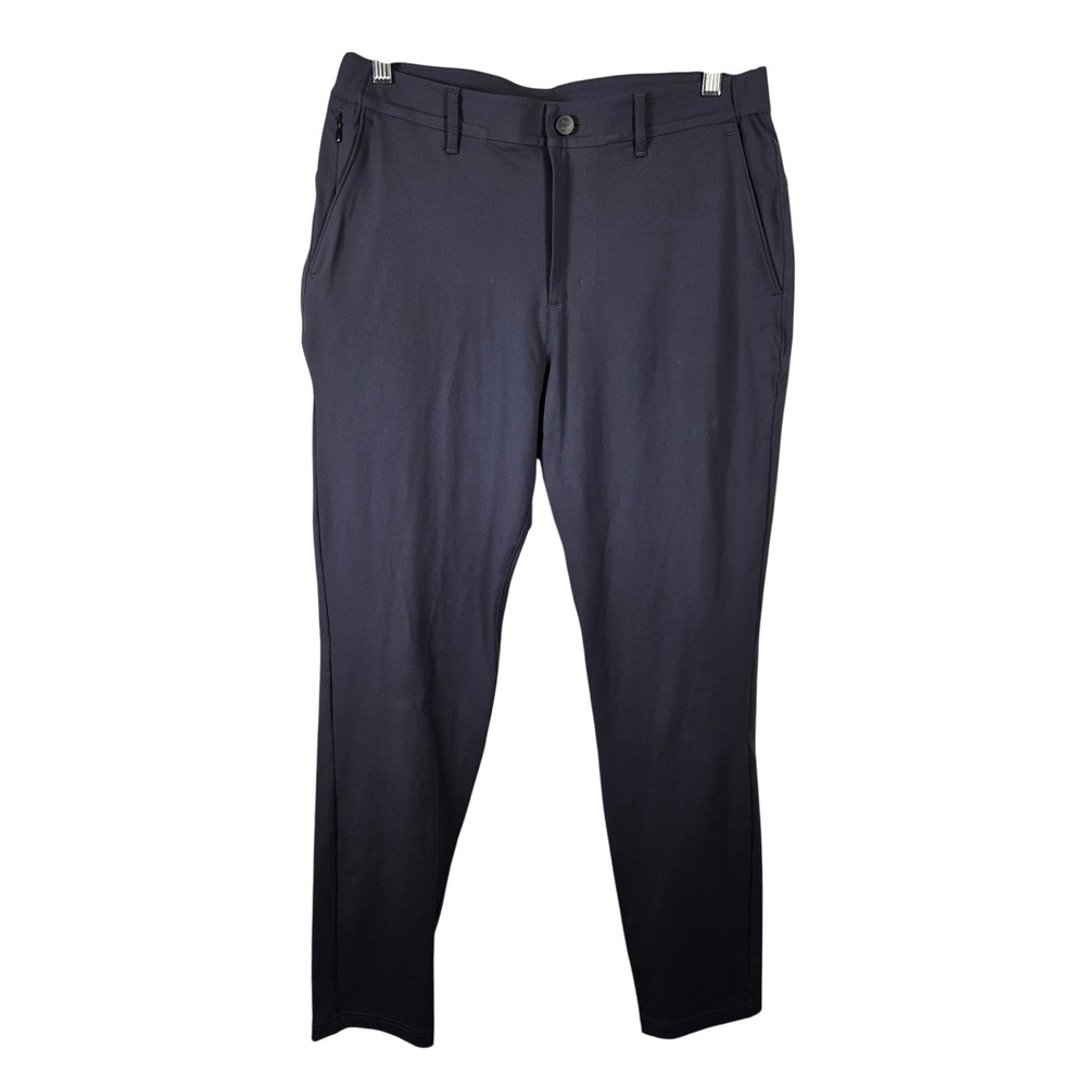 Public Rec Mens 31x32 Navy Performance Golf Travel Stretch Tapered Commuter Pant